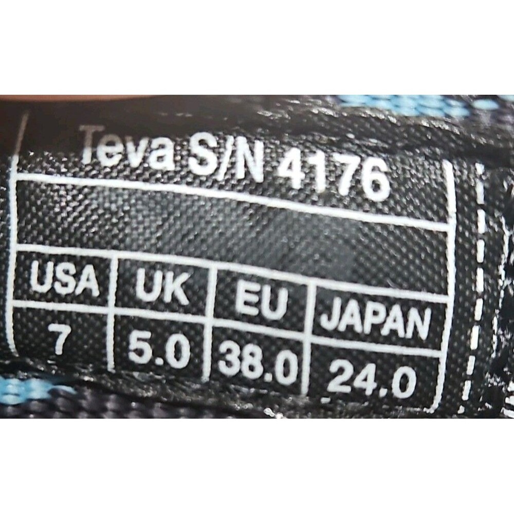 Teva Hurricane Sport XLT Hiking Trail Sandals 4176 Black/Blue - Picture 6 of 7